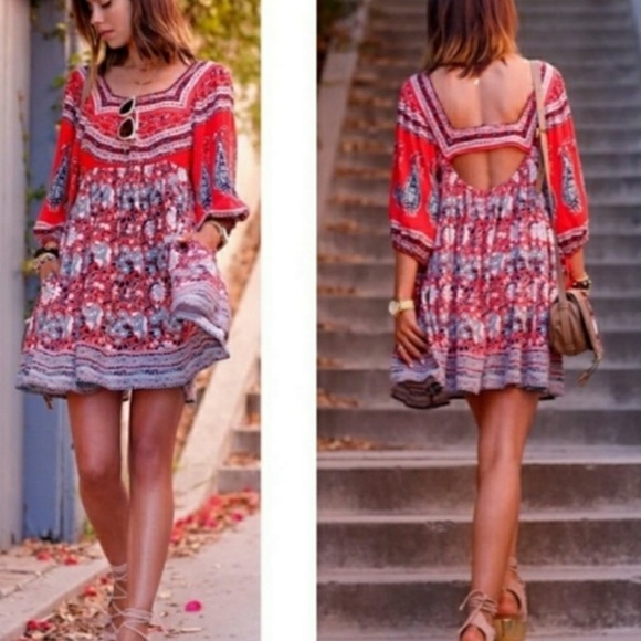 FREE PEOPLE MIDSUMMER DREAM MINI DRESS - Picture 10 of 10